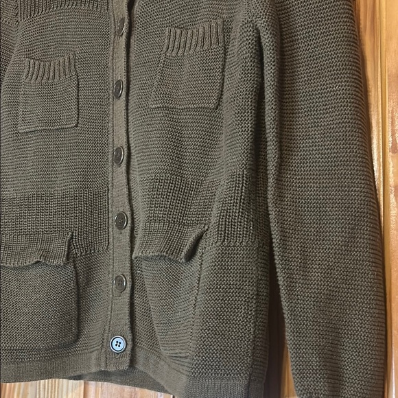 J.Crew Olive Green Knit Cardigan - Picture 3 of 10
